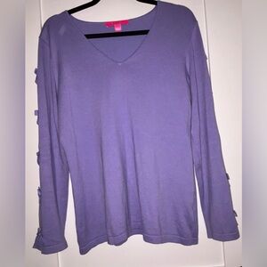 Lilly Pulitzer Lavender Long Sleeve Light Sweater